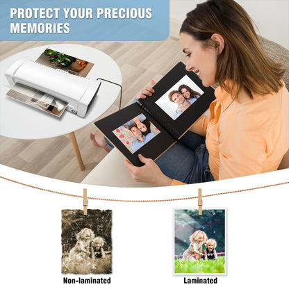 A4 A5 A6 3 In 1 Hot&Cold Laminator Machine Thermal Printer,230MM Wide Laminating Machine No Bubbles Laminator for School Home