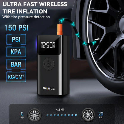 4 In 1 8000A Car Jump Starter 150PSI Air Pump Car Battery Booster Engine Starting Device Tire Air Compressor Power Bank