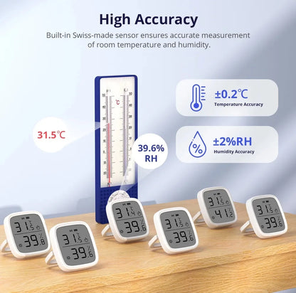 SONOFF SNZB 02D Zigbee Temperature Humidity Sensor SNZB-02D with LCD Screen for EWeLink SONOFF ZigBee Bridge Alexa Alice