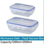 Vacuum Food Storage Box Transparent Storage Container Fridge Organizer Microwave Safe Fresh-Keeping Sealing Box Food Dispenser