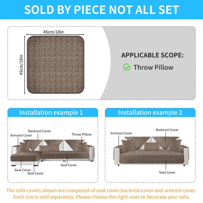 Soft Flannel Sofa Covers Washable Sofa Cushion Covers Non-Slip Couch Slipcovers for Sectional Sofa L Shape Furniture Protector