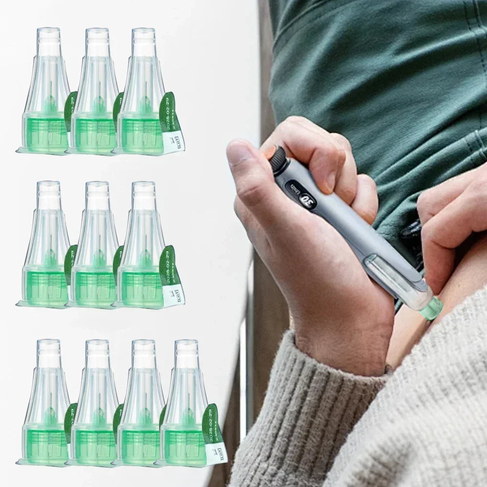 10/30/50/100Pcs Insulin Cartridges for Lilly Insulin Injection Pen Individual Packaging Medical Insulin Pen Tip 4mm 6mm 8mm