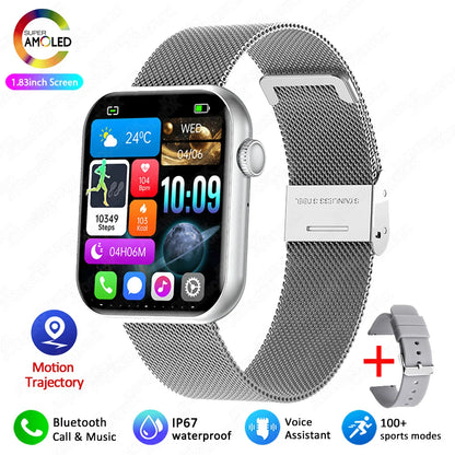 2025 New Smart Watch Full Touch Screen Bluetooth Call AI Voice Heart Rate Waterproof Watches Sports Bracelet Smartwatch Women
