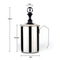 Milk Bubble Machine Stainless Steel Manual Milk Beater Latte Milkshake Coffee Machine Milk Foam Hand-held Milk Jug Gift Set