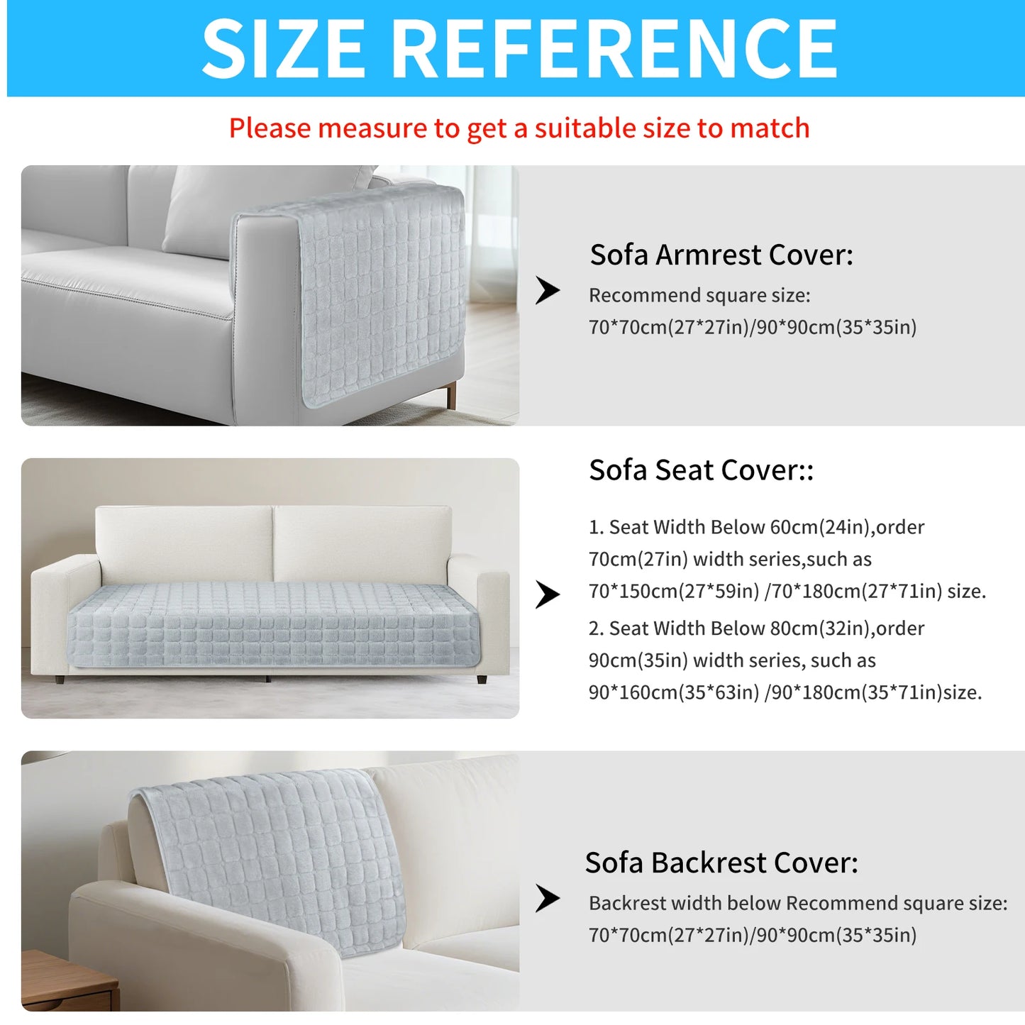 Soft Flannel Sofa Covers Washable Sofa Cushion Covers Non-Slip Couch Slipcovers for Sectional Sofa L Shape Furniture Protector
