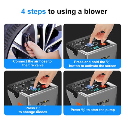 Car Jump Starter 6000A Peak 26800mAh 12V Auto Booster Battery Charger Jumper Box with Fast Charging With LED Screen