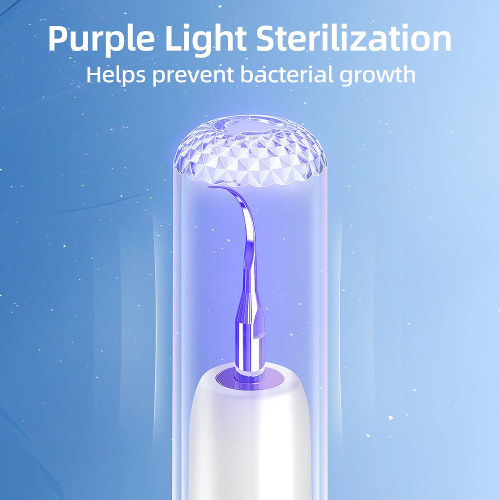 Electric Ultrasonic Dental Scaler with Oral Mirror Scaling Picks for Effective Stain Removal Surface Cleaning Gum Care Tools
