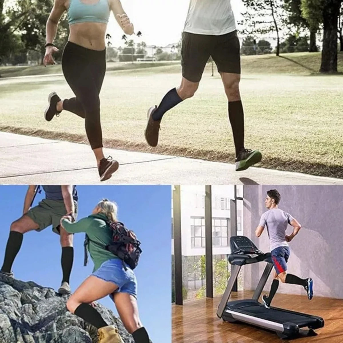 6Pair Unisex Copper Infused Compression Socks Men & Women Anti-Fatigue Varicose Vein Stocking Flight Travel Running Sports Socks