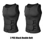 Men Body Shaper Waist Trainer Vest Slimming Shirt Sauna Sweat Vest Compression Undershirt Shapewear Fat Burner Workout Tank Tops
