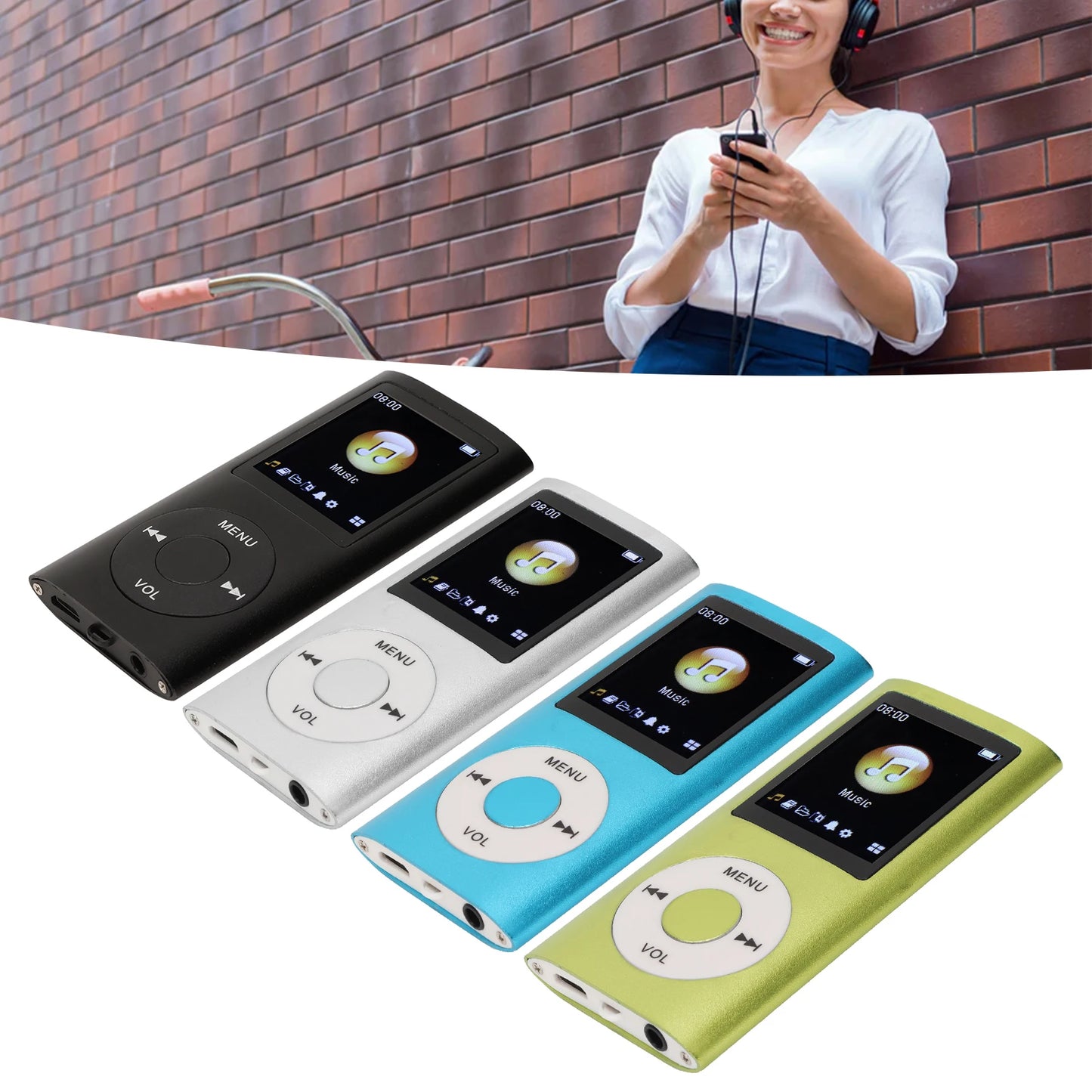 MP3 Player Stylish Multifunctional Lossless Sound Slim 1.8 Inch LCD Screen Portable MP3 Music Player new