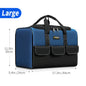 17 Inch Tool Bag, Large Tool Bag with 6 Exterior Pockets Electrician Tool Bag, for DIY Enthusiasts and Craftsmen