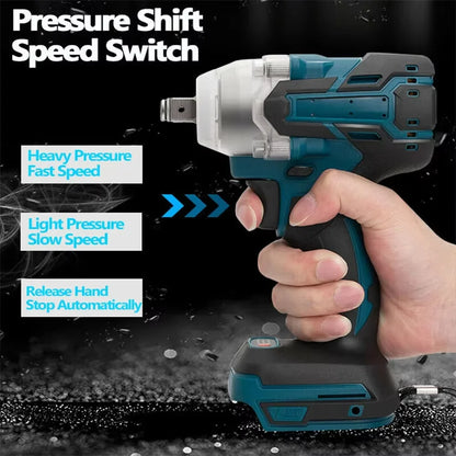 520NM Brushless Electric Impact Wrench Cordless Wrench Screwdriver PowerTool For Makita 18V Battery Pin