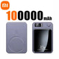 Xiaomi Magnetic Power Bank 100000mAh Wireless Fast Charger For iPhone Samsung Portable Auxiliary Battery Magnetic Powerbank Hold