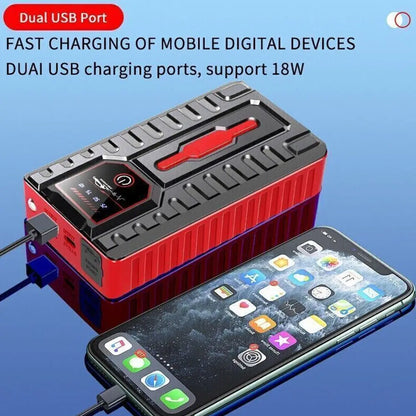 49800Mah Car Jump Starter Pack Booster Battery Charger Emergency Power Bank 12V