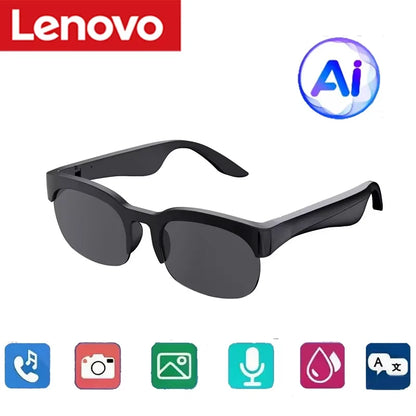 Lenovo 8K HD AI Smart Glasses AI Translation Hands-Free Calling AI Chat Logging Music Playback Smart Sunglasses for Men 2026 Ne