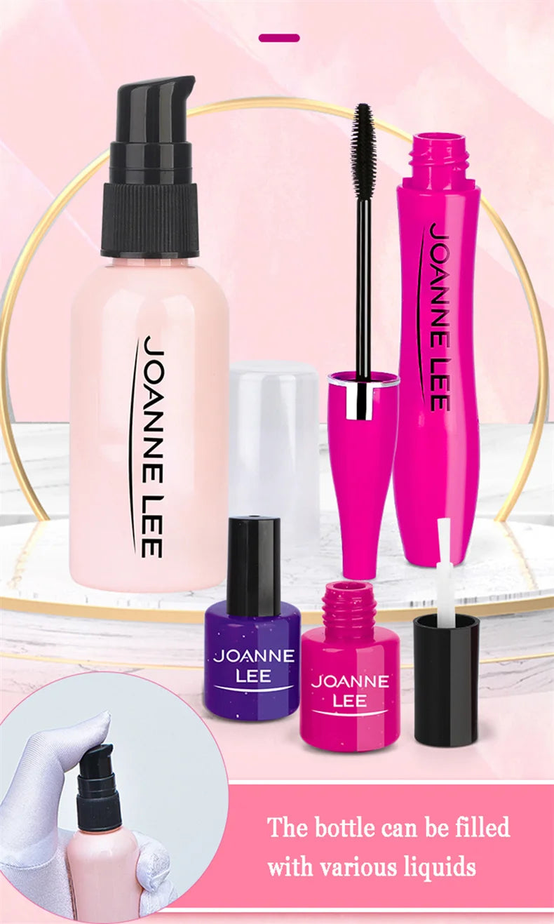 Simulation Cosmetics Set Kids Play House Toys Make up Lipstick Nail Paint Educational Toys Pretend Girls Game Christmas Gift