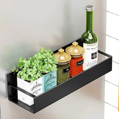 Magnetic Fridge Spice Rack-Hanging Storage Basket Space Saving Kitchen Organizer