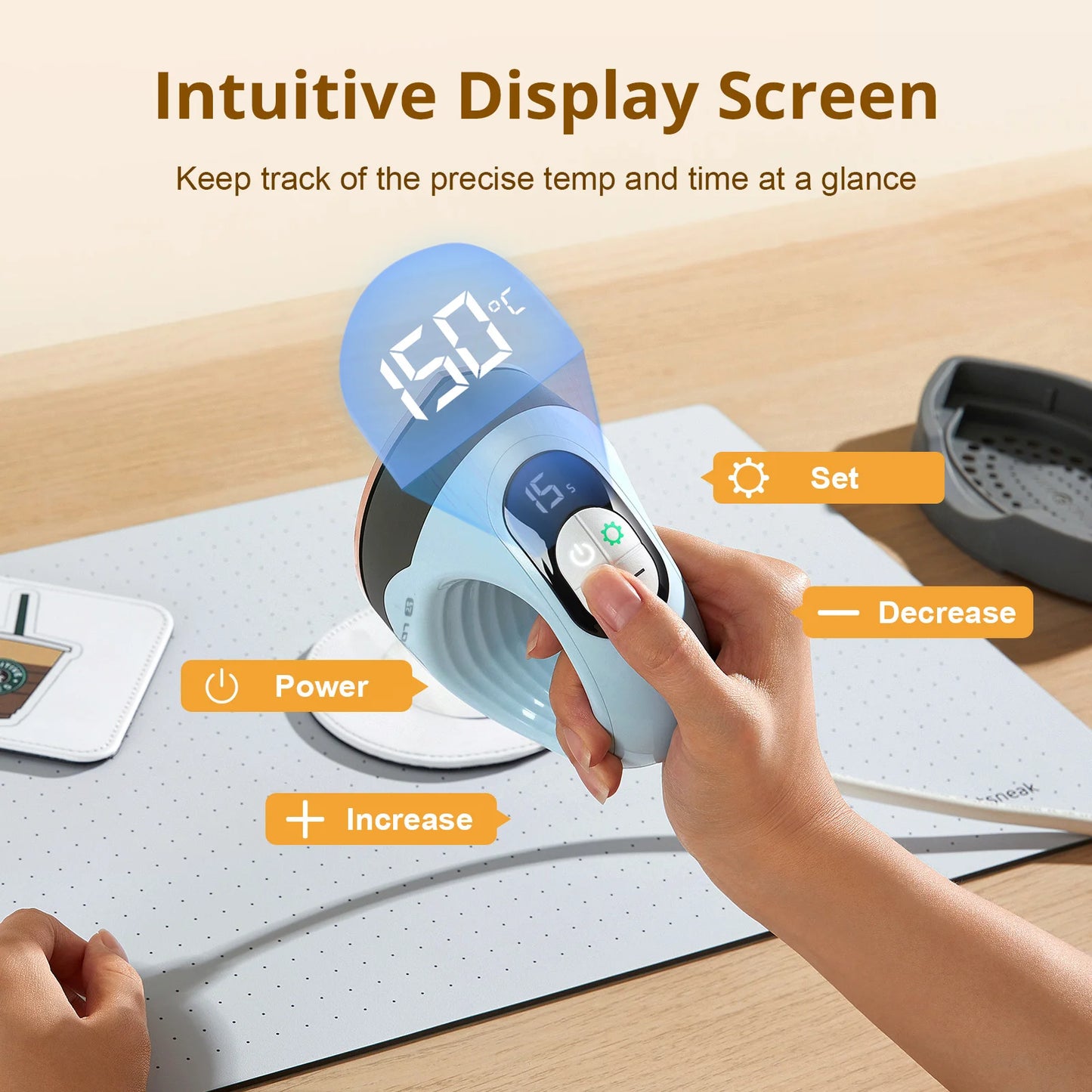 LOKLIK Mini Heat Press - 3 in 1 Heat Press Machine for T-Shirts Mugs Hats Small Heat Press Iron Press for Heating Transfe