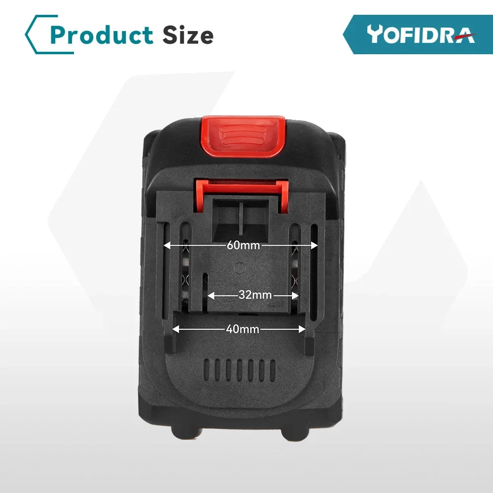 YOFIDRA 125mm Brushless Angle Grinder 4 Gear Cordless Grinding Machine Cutting Woodworking Power Tool For Makita 18V Battery Pin