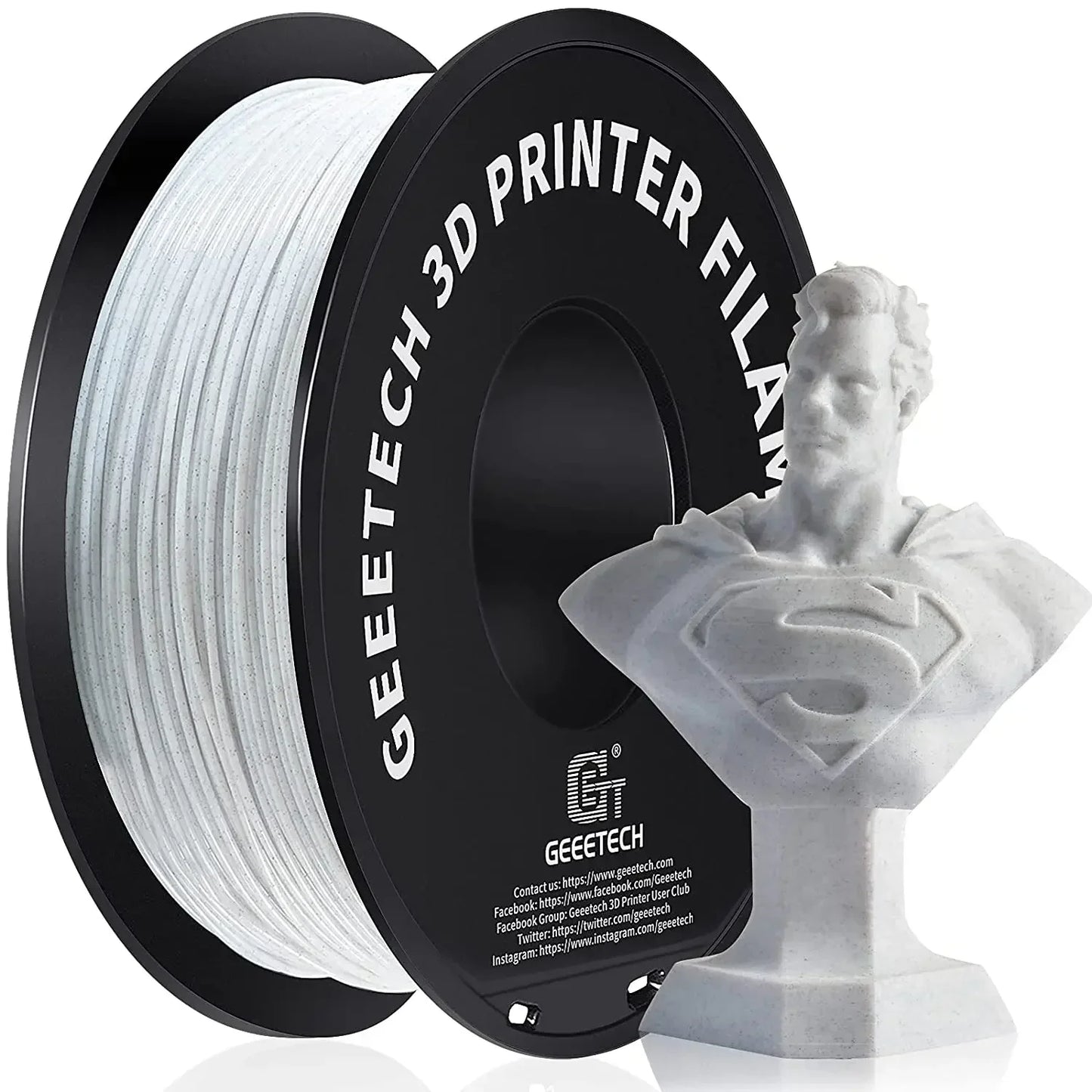 Geeetech Standard PLA Filament 1kg 1.75mm 3D Printer Plastic Material, Accuracy 0.03mm, Free Shipping Fit Most FDM Printer