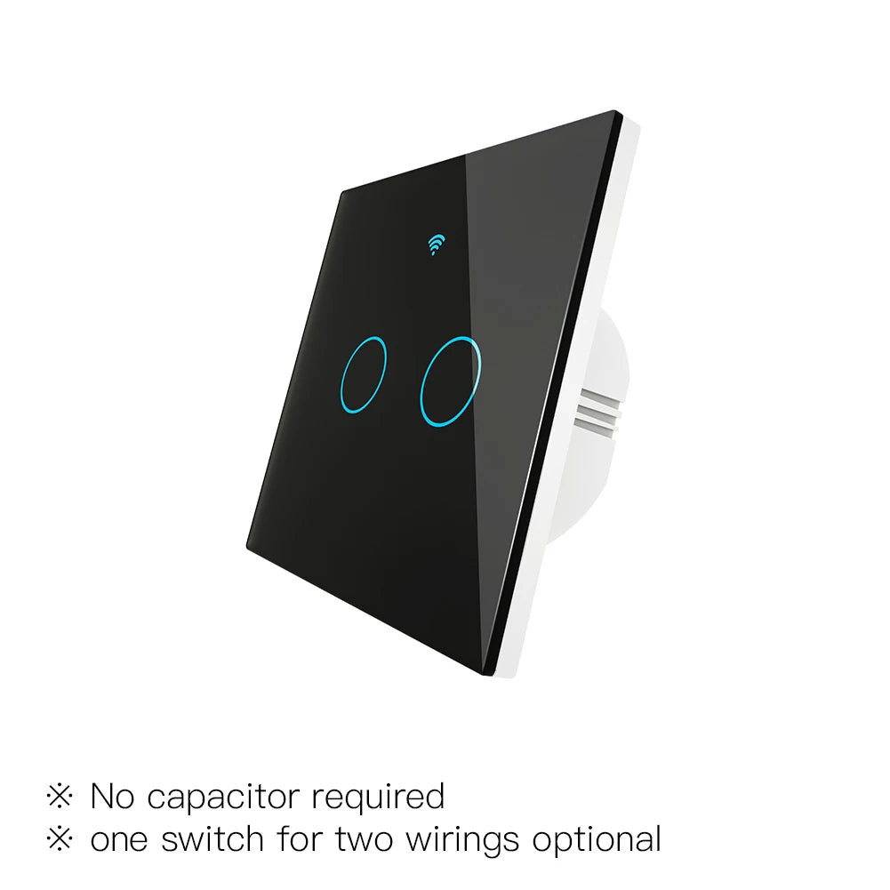 Moes ZigBee Wall Touch Smart Light Switch With Neutral/No Neutral No Capacitor Smart Life Works with Alexa Google Home