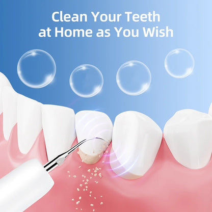 Electric Ultrasonic Dental Scaler with Oral Mirror Scaling Picks for Effective Stain Removal Surface Cleaning Gum Care Tools