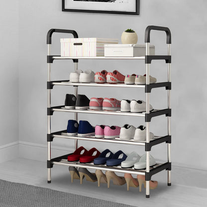 5/6 layer simple shoe rack entrance door storage rack household shoe rack stackable space saving shoe rack