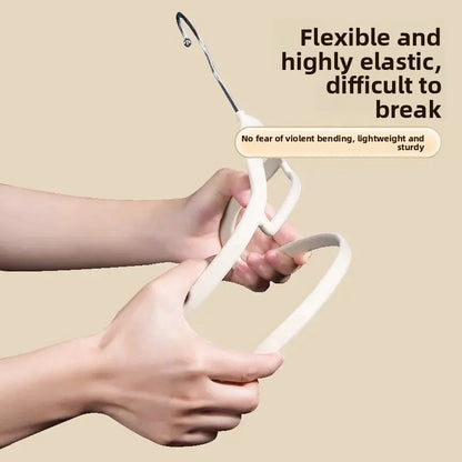 Home Use Flocking Clothes Hanger Anti-Slip Shirt Drying Rack Store Shoulder Corner Seamless Hanging Closet Storage Tool