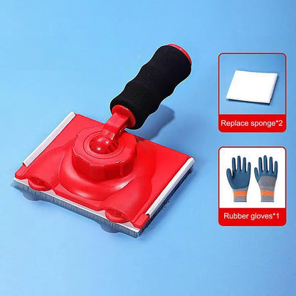 Paint Trimmer Edger Tool Ergonomic Ceiling Paint Edger Applicator With Replacement Pad And Gloves Multifunctional Construction