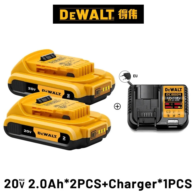 100% Original DeWalt 20V/60V 2.0Ah-9.0Ah MAX Battery Power Tool Replacement For DCB184 DCB181 DCB182 DCB200 Battery.
