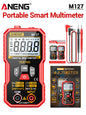 Digital Automatic Multimeter Tester 6000 count 600V AC Voltage current Voltmeter Ammeter NCV Resistance Back support frame tools
