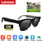 Lenovo AI Smart Glasses Voice Assistant Music Touch Control Bluetooth Call Outdoor Fashion Sunglasses For Men Women 2026 New