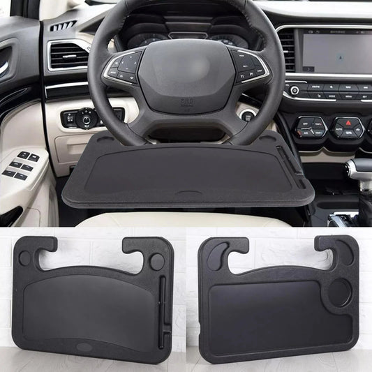 Car Steering Wheel Tray Laptop Table Mount Desk Eating Food Stand Drink Holder