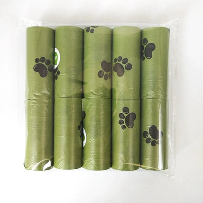 New Pet Biodegradable Trash Bag Dog Poop Bags Bulk Biobase Scented Poo Bag Degradable Cat Waste Bags Dog Poop Dispenser Gifts