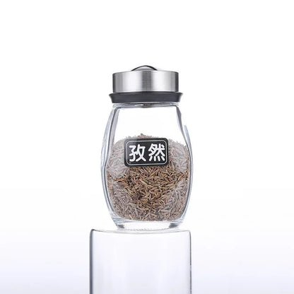 Spice Jar Glass Organizer Pepper Shakers Flavor Container Seasoning Kitchen Salt Pigs Rack Bottle Holder Flavouring Tank Shelf