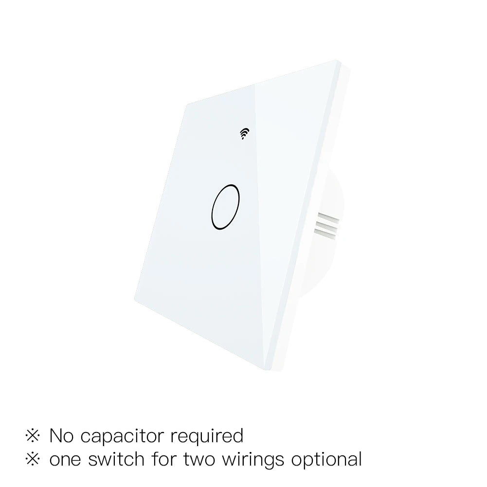 Moes ZigBee Wall Touch Smart Light Switch With Neutral/No Neutral No Capacitor Smart Life Works with Alexa Google Home