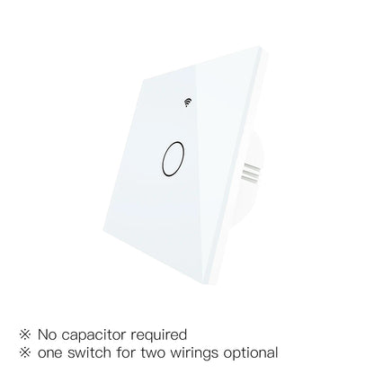 Moes ZigBee Wall Touch Smart Light Switch With Neutral/No Neutral No Capacitor Smart Life Works with Alexa Google Home