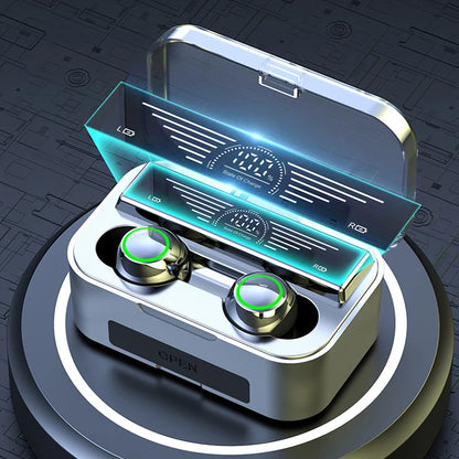 Soleeanre Wireless Headphones Stereo Earphone Gaming Headset Low Latency HD Calling Heavy Bass Earbuds With Microphone Supports