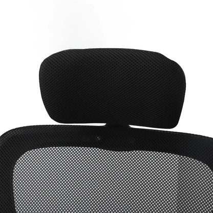 Computer Chair 90 Degree Rotating Armrests Elastic Lumbar Support Comfortable  Chair 3D Headrest with 5 Wheels for Home