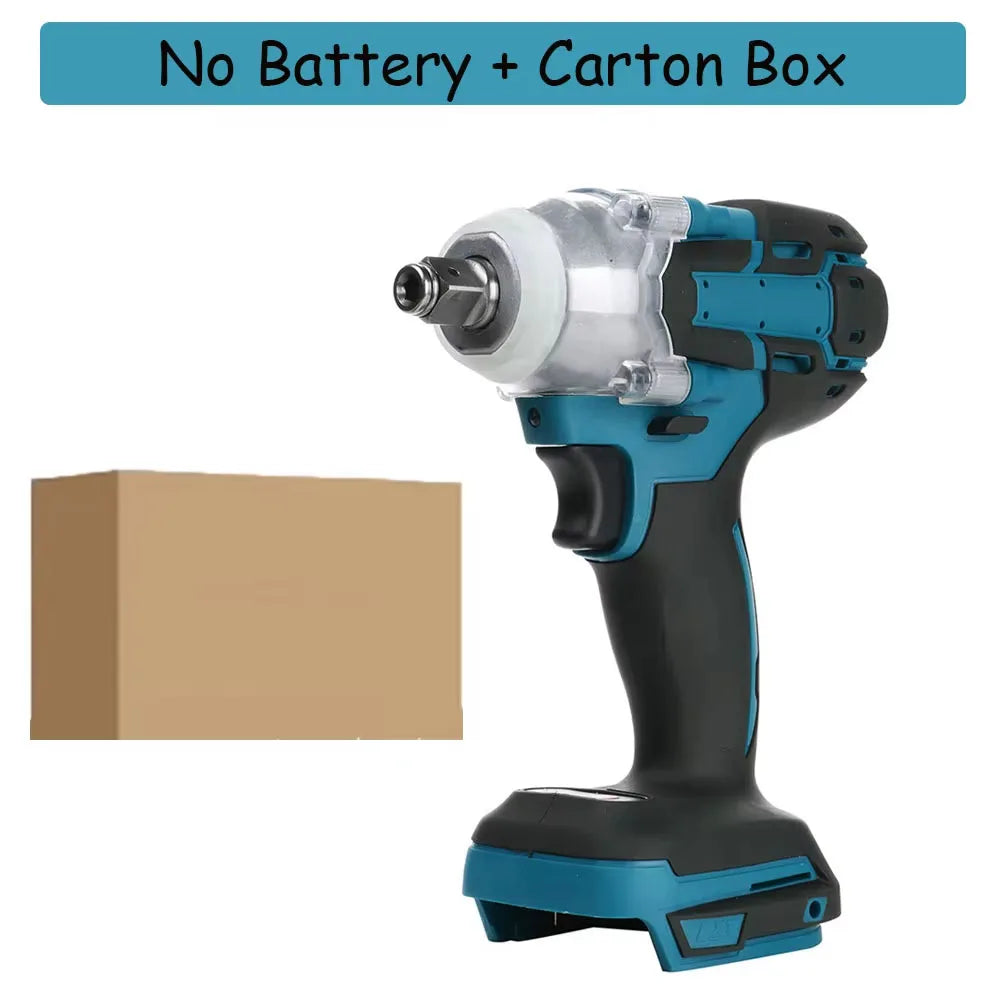 520NM Brushless Electric Impact Wrench Cordless Wrench Screwdriver PowerTool For Makita 18V Battery Pin