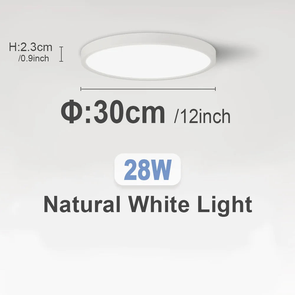 LED Ceiling Lights 220V Ultra-thin Ceiling Lamps Modern Chandelier Panel Lighting Fixture Waterproof Dustproof Three Proof Light