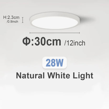LED Ceiling Lights 220V Ultra-thin Ceiling Lamps Modern Chandelier Panel Lighting Fixture Waterproof Dustproof Three Proof Light