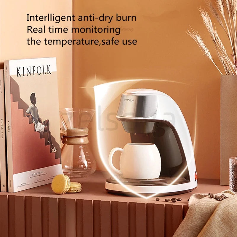 Household small automatic coffee machine office brewing tea machine drip coffee machine