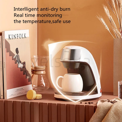 Household small automatic coffee machine office brewing tea machine drip coffee machine