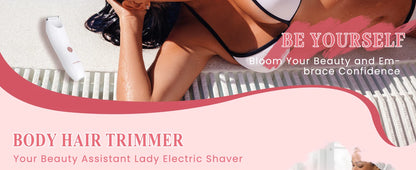 MAXGROOM Women's Body Hair Trimmer Electric Razors for Lady Face Armpit Leg Bikini Body Epilator Portable Painless Hair Remover