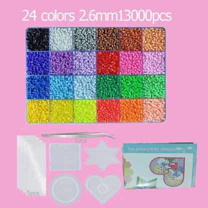 “Hama Beads Box – Thermal Mosaic Ironing Beads for Education, DIY Fuse Beads Toy, Available in 24, 48, or 72 Colors, 2.6 mm or 5 mm.”