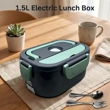 Clearance Sale 1.5L/3L Electric Lunch Box 40W/90W Fast Heating Portable Self-Heating Food Container Stainless Steel Liner Button Control Bento Box for Office School Travel UK Stock