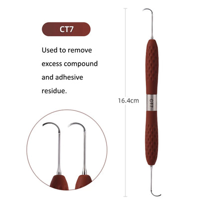 Dental Resin Spatulas Resin Filler Aesthetic Restoration Kit Silicone Handle For LM Resin Knife Plastic Dresser Dentistry Tool