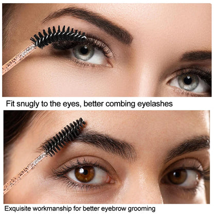 500/1000PCS Eyelashes Brushes Set Wholesaler Lash Mascara Brush For Lashes Extension Eyebrow Wands Applicator Makeup Tools
