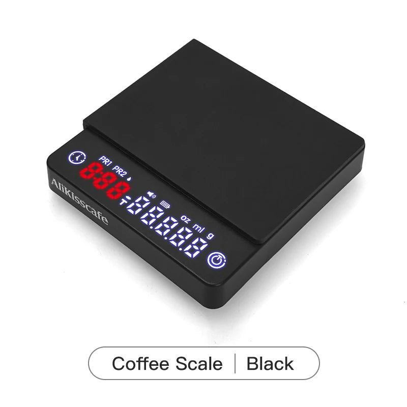 AliKisscafe Espresso Digital Scale With Timer Usb 3kg Electronic Precision Portable Barista Tool Kitchen Home Coffee Accessories